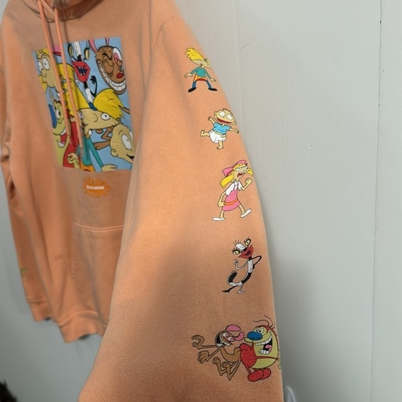 Nickelodeon Hoodie Men Sz Large, Women XL, good condition not perfect - Picture 2 of 8